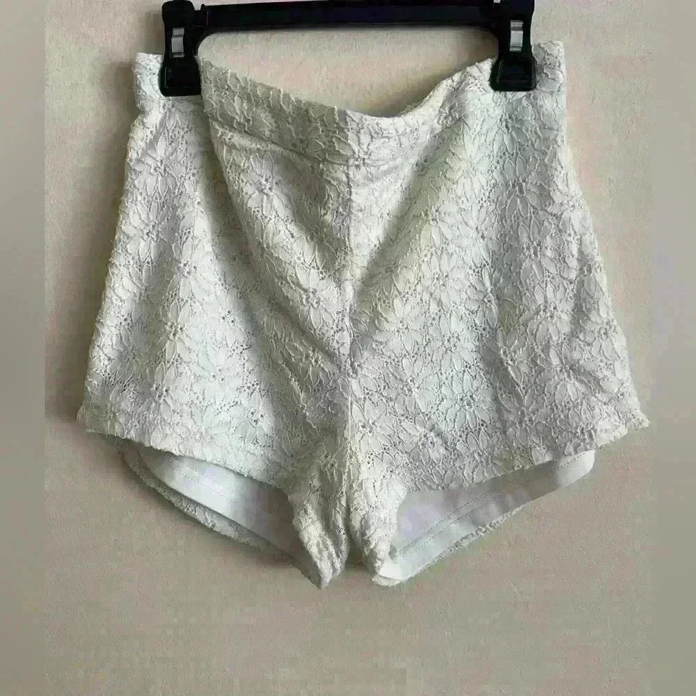 Free people white lace shorts